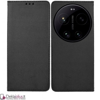 Telone atverčiamas dėklas - juodas (Xiaomi 17 Ultra) Telone atverčiamas dėklas - juodas (Xiaomi 17 Ultra)